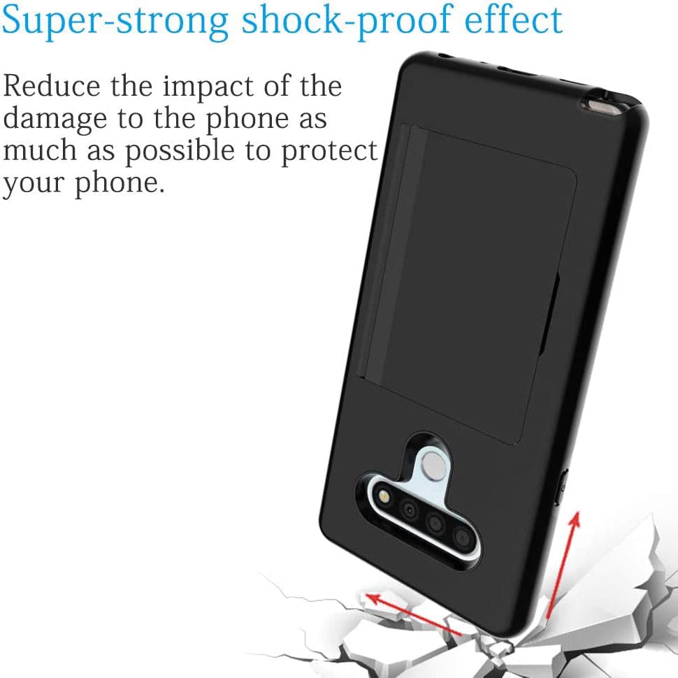 Armor Protective Card Holder Case for LG Stylo 6 - Libiyi