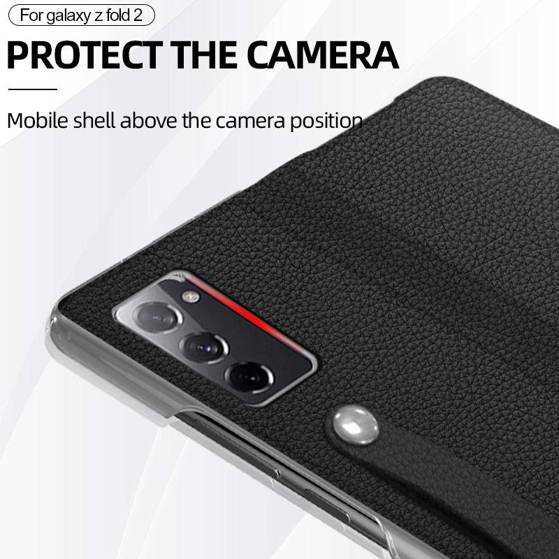 First Cowhide Layer Case for Samsung Galaxy Z Fold 3 5G - Libiyi