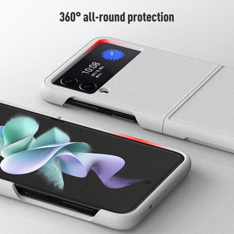 Fluffy paint-Rock Sand Full Shell Case for Samsung Galaxy Z Flip 3 5G - Libiyi