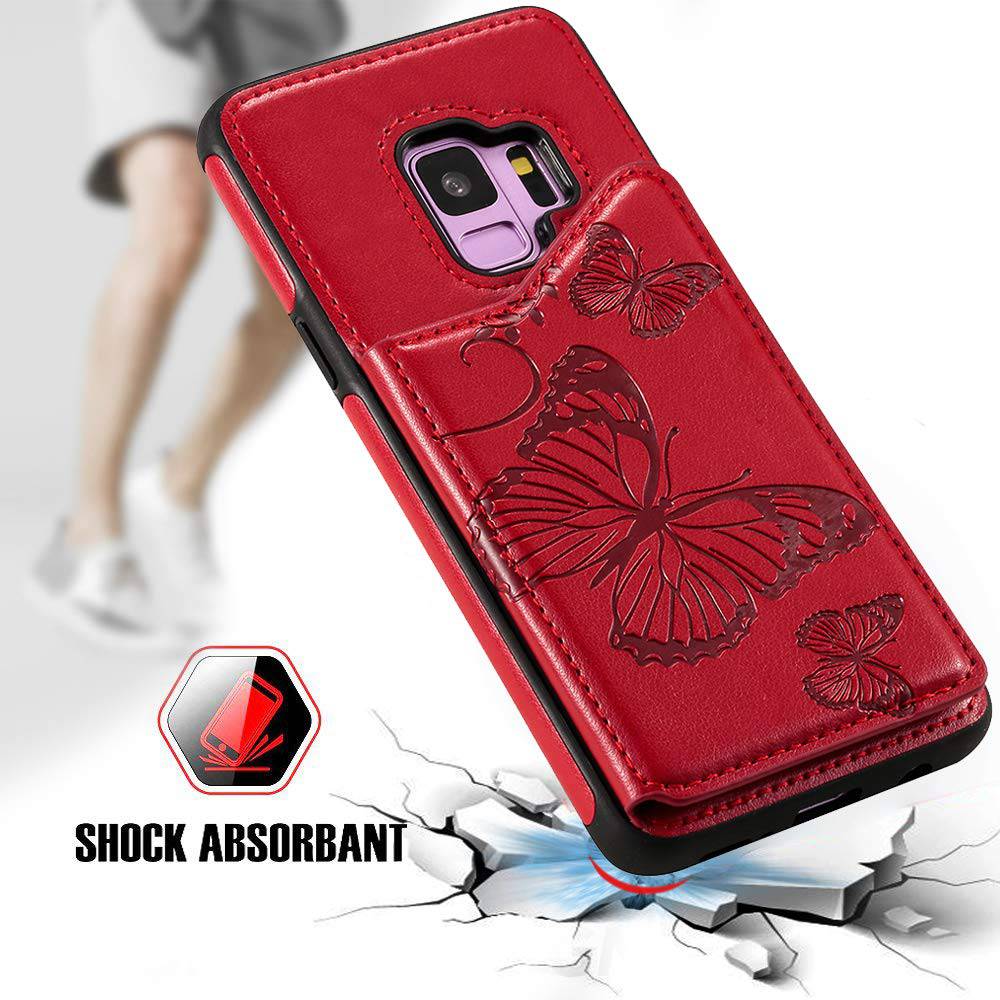 New Luxury Embossing Wallet Cover For SAMSUNG S9-Fast Delivery - Libiyi