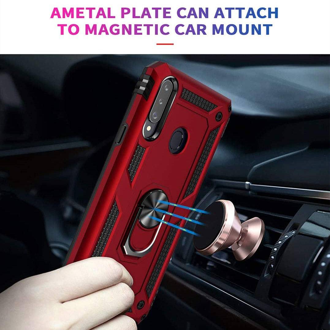 Luxury Armor Ring Bracket Phone Case For Samsung A20S-Fast Delivery - Libiyi