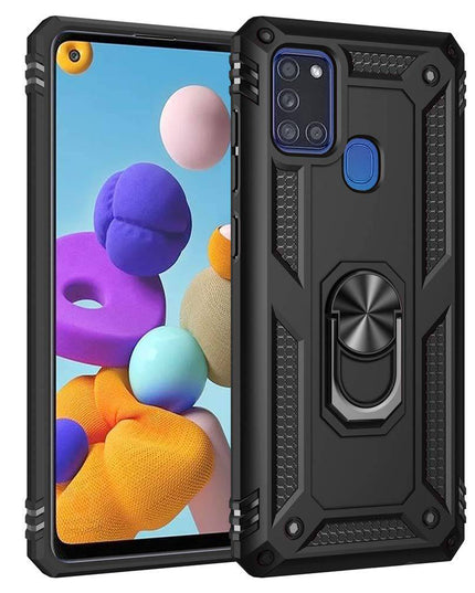 Luxury Armor Ring Bracket Phone Case For Samsung A21S-Fast Delivery - Libiyi
