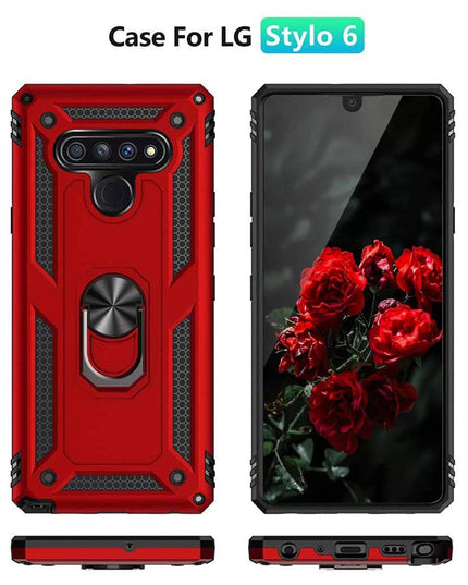 2021 New Luxury Armor Ring Bracket Phone case For LG Stylo6-Fast Delivery - Libiyi