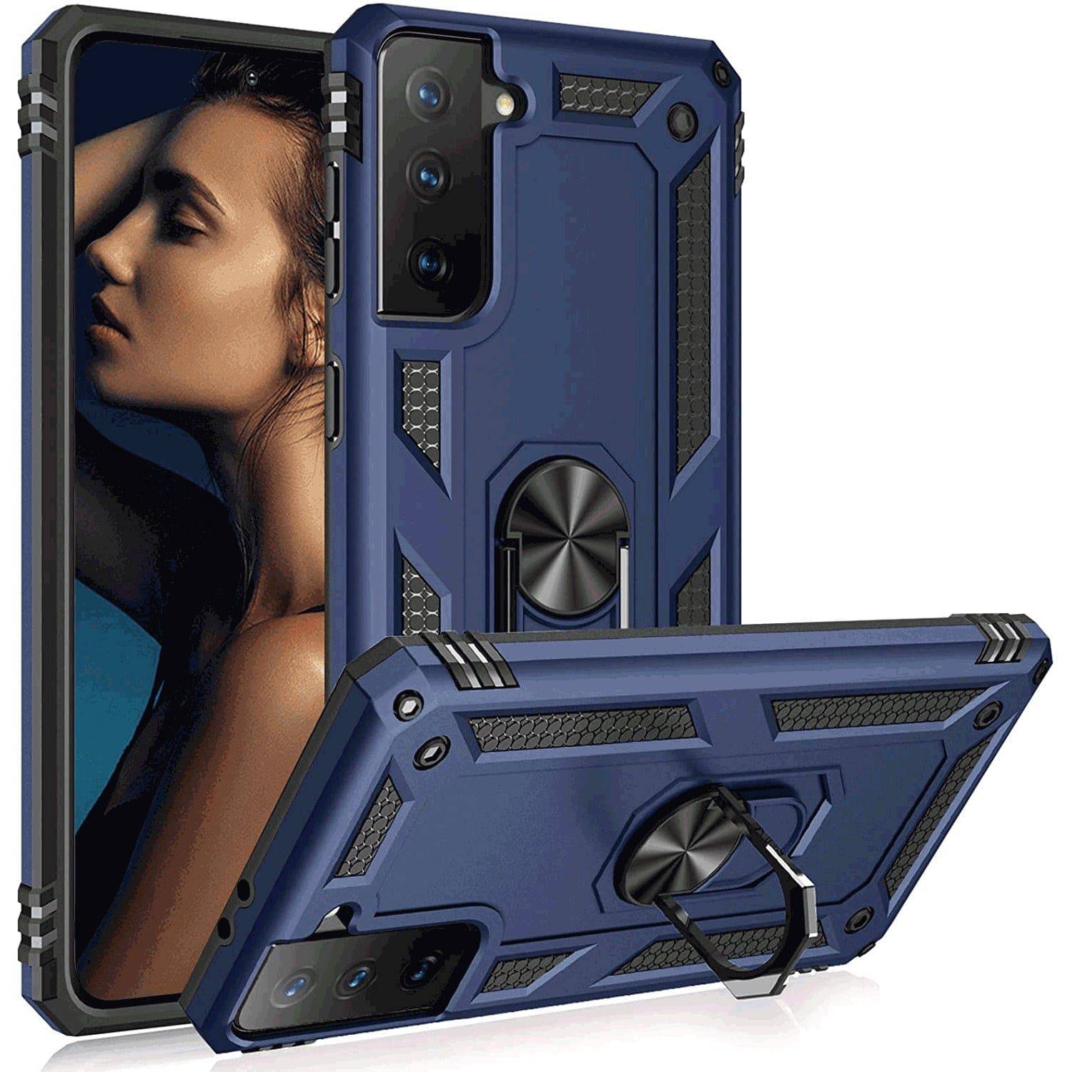Luxury Armor Ring Bracket Phone Case For Samsung S21 FE(5G) - Libiyi