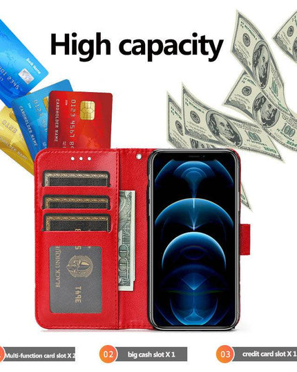 3D Embossed Rose Wallet iPhone Case - Libiyi