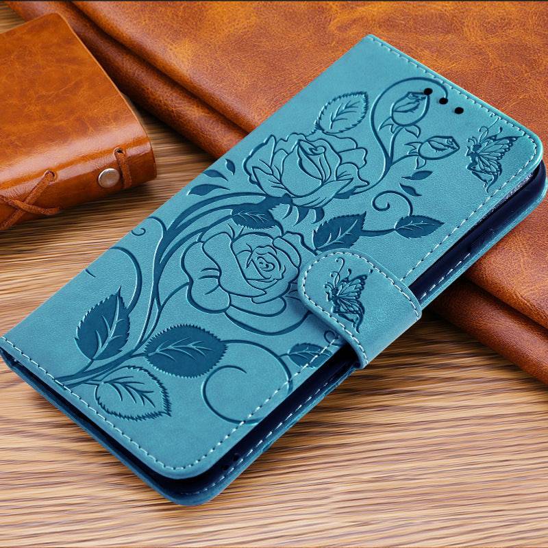 3D Embossed Rose Wallet Case For Google Pixel 6 Pro - Libiyi