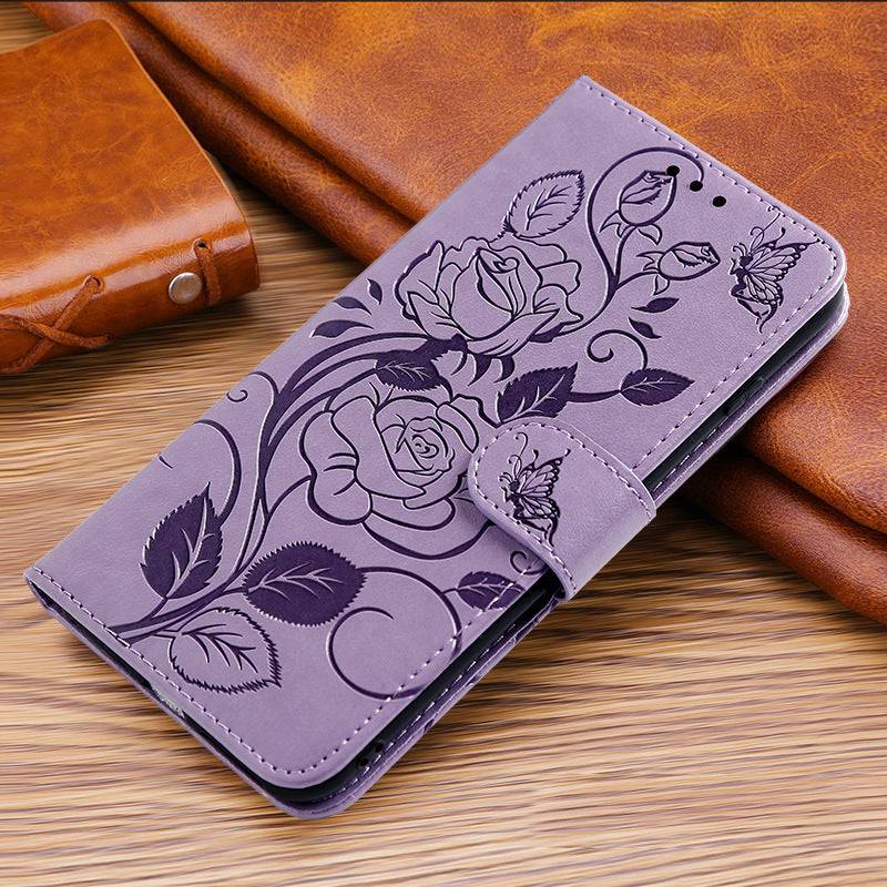 3D Embossed Rose Wallet Case For Google Pixel 6 Pro - Libiyi