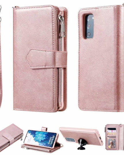 High-quality Split Magnetic 2-in-1 Zipper Wallet Case For Samsung - Libiyi