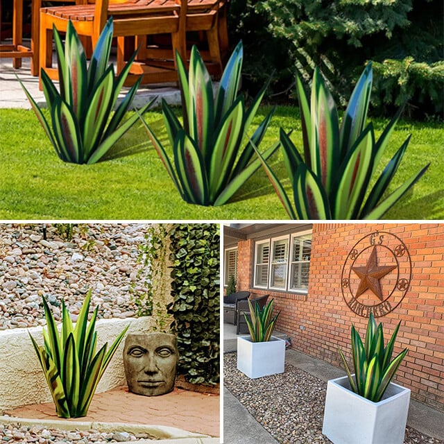 Anti-rust Metal Tequila Agave Plant - Libiyi