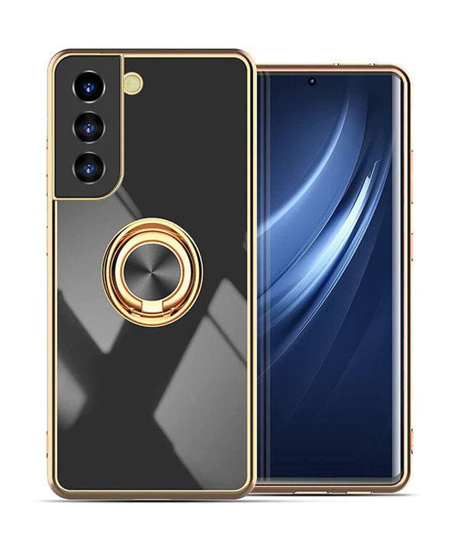 Shiny Plating Built-in Finger Ring Case For Samsung S21 - Libiyi
