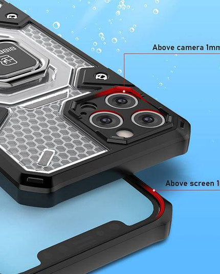 Super Cooling Armor Ring Honeycomb style Case For iPhone - Libiyi