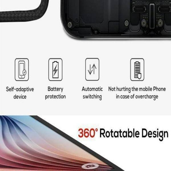 3 in 1 360° Magnetic Charging Cable for Huawei iPhone Samsung - Libiyi