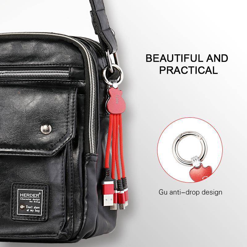 Multi 3 In 1 Guitar Design Charging Cable - Libiyi