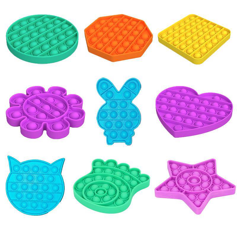 Pop It Fidget Toy, Push Pop Bubble Fidget Sensory Toy - Libiyi